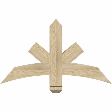 Ekena Millwork Alberta Rough Sawn Timber Gable Bracket, Douglas Fir, 36"W x 21"H x 4"D x 4"F, 14/12 Pitch GBW036X21X0404ALB00RDF